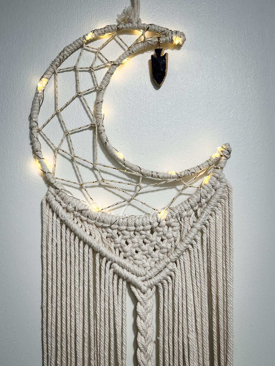 Macrame Moon Dreamcatcher