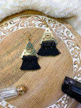 Load image into Gallery viewer, All Seeing Eye Macrame Earrings
